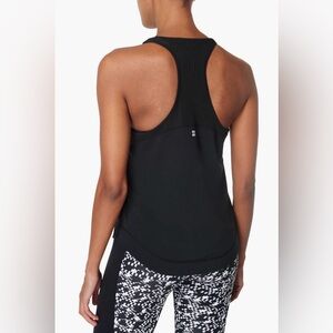 Sweaty Betty breathe easy Run tank top black size large EUC